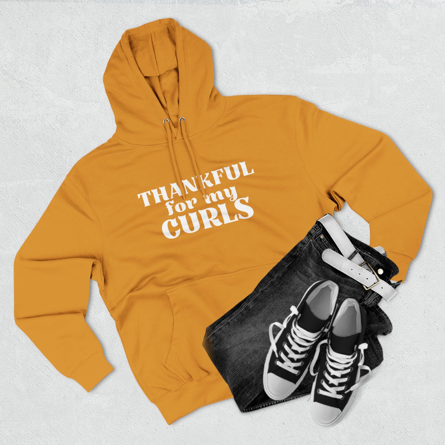 Thankful Curls Unisex Premium Pullover Hoodie