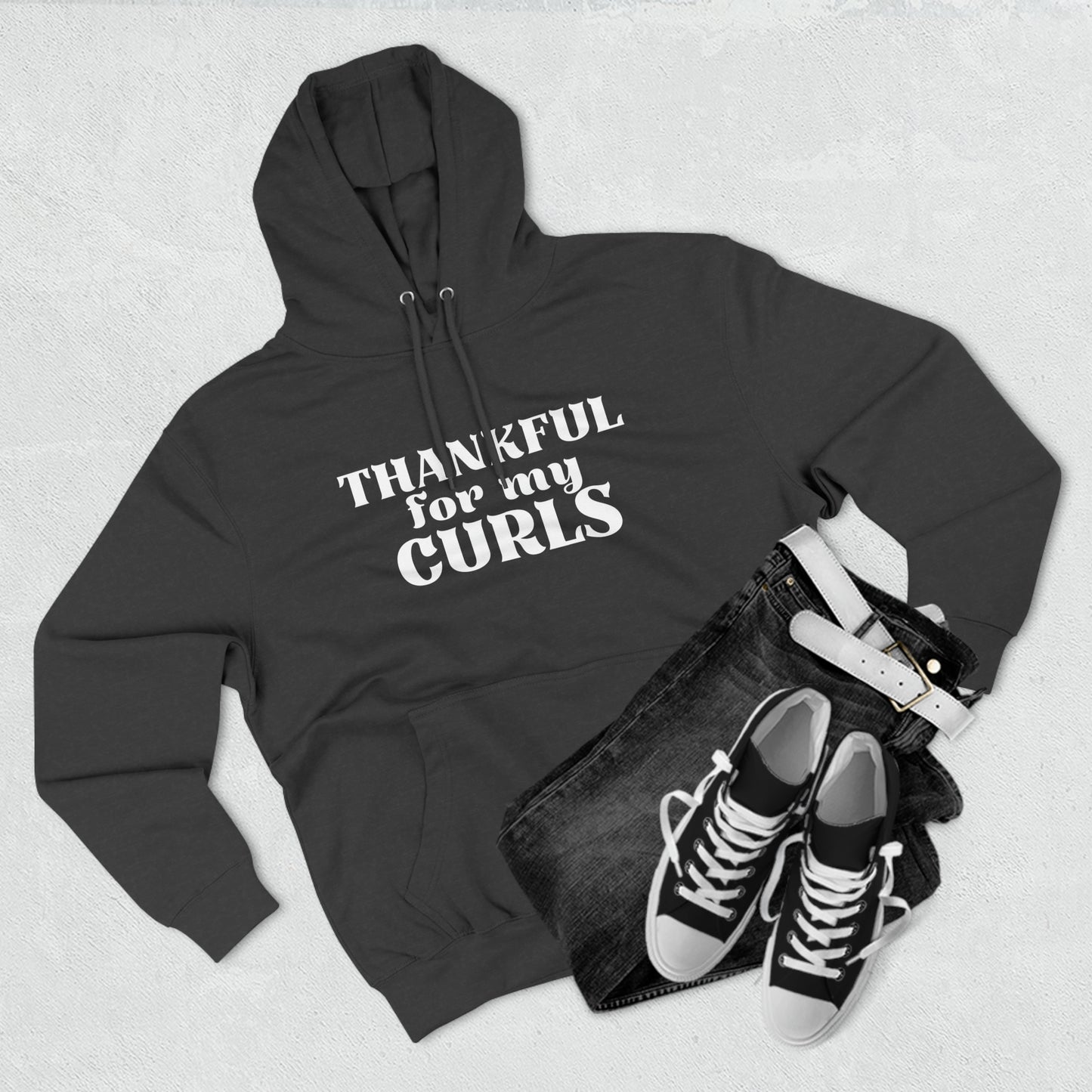 Thankful Curls Unisex Premium Pullover Hoodie