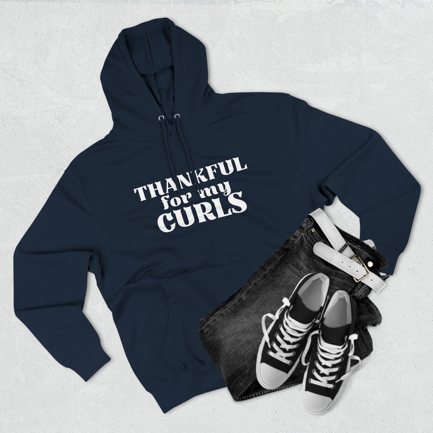 Thankful Curls Unisex Premium Pullover Hoodie