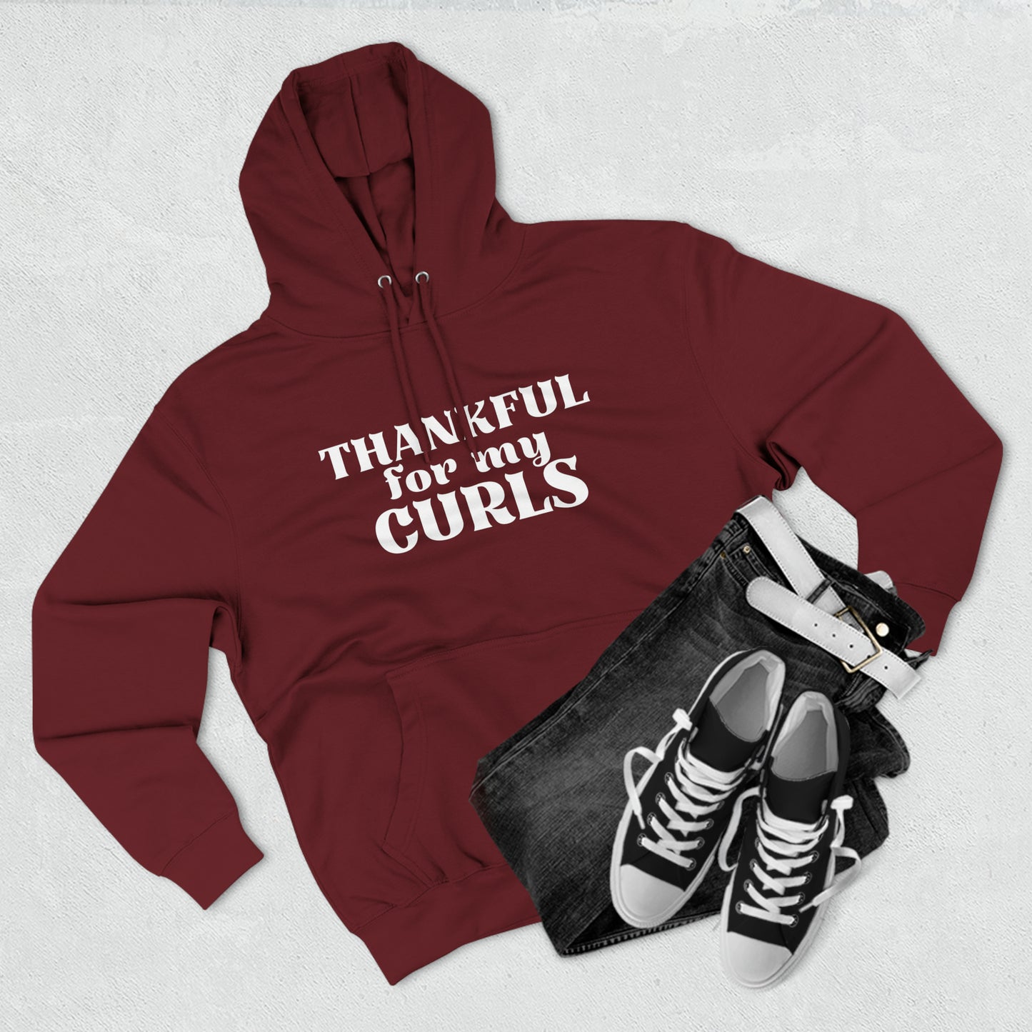 Thankful Curls Unisex Premium Pullover Hoodie