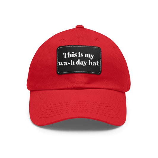 Wash Day Hat with Leather Patch