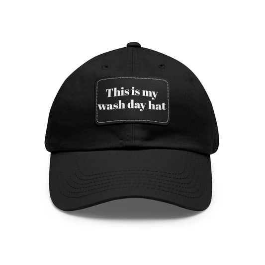 Wash Day Hat with Leather Patch