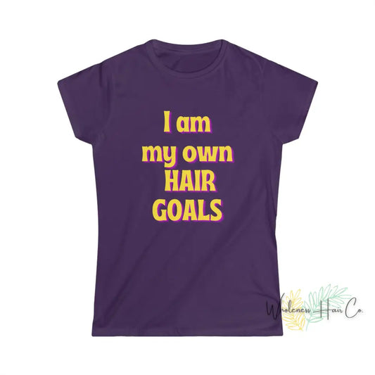 Hair Goals Tee Purple / S T-Shirt