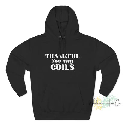 Thankful Coils Unisex Premium Pullover Hoodie Black / Xs
