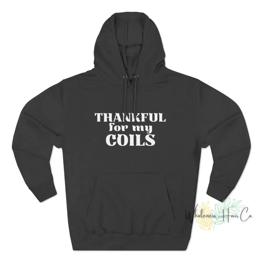 Thankful Coils Unisex Premium Pullover Hoodie Charcoal Heather / Xs