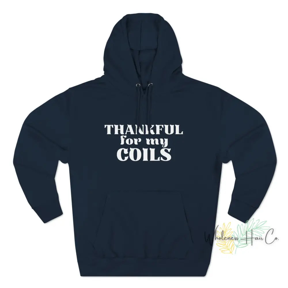 Thankful Coils Unisex Premium Pullover Hoodie Navy / Xs