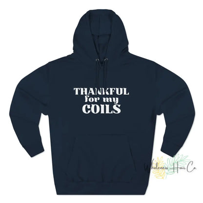 Thankful Coils Unisex Premium Pullover Hoodie Navy / Xs