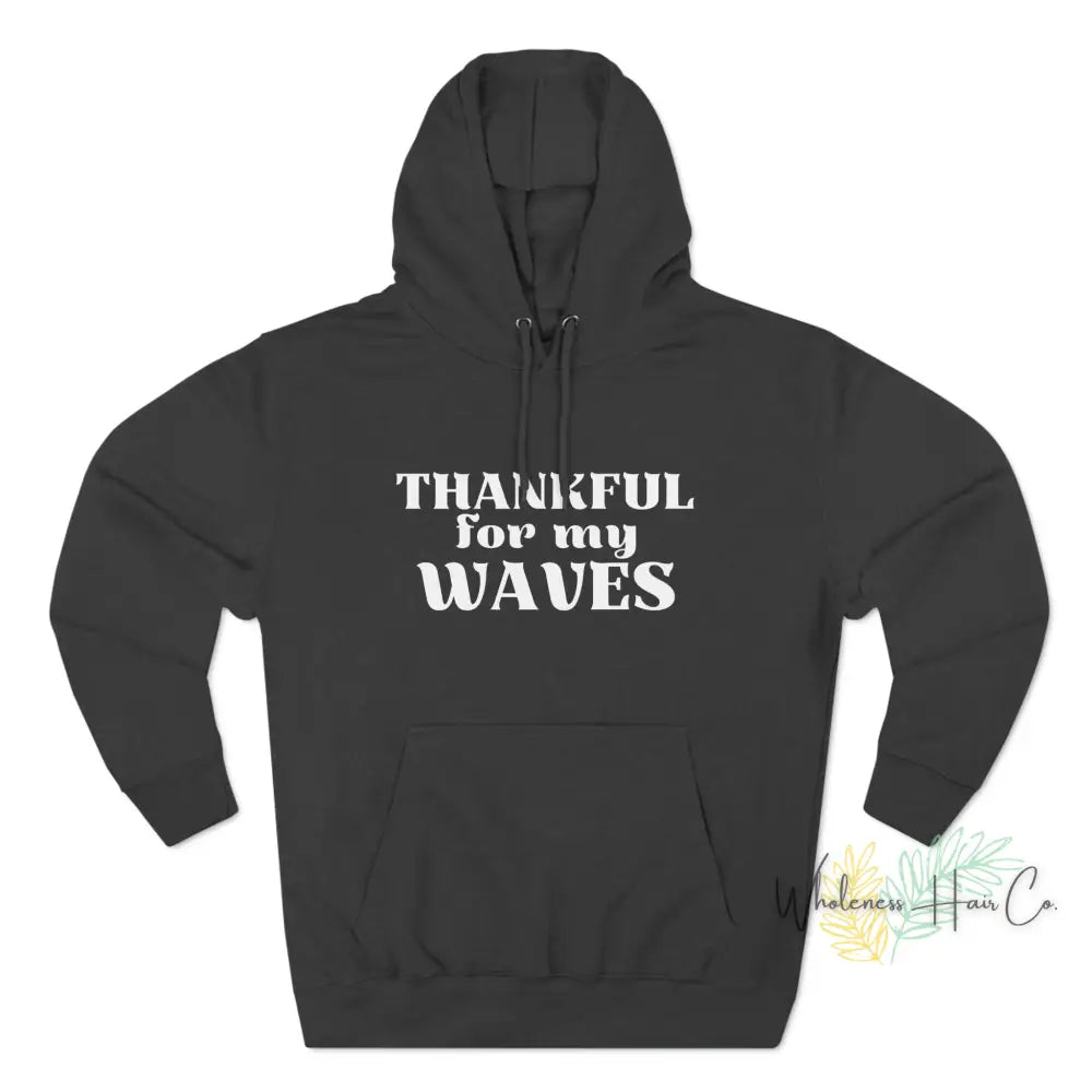 Thankful Waves Unisex Premium Pullover Hoodie Charcoal Heather / Xs