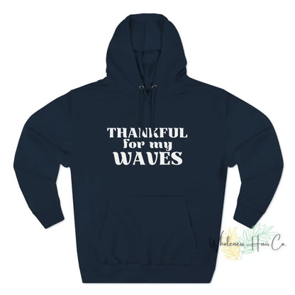 Thankful Waves Unisex Premium Pullover Hoodie Navy / Xs